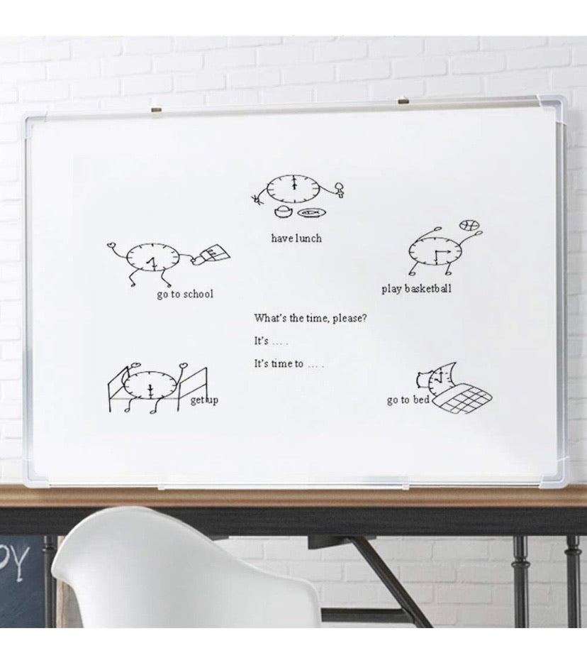 Magnetic Whiteboard, FOME 34.43x23.62in Dry Erase Board White Board Wall Mounted White Board Presentation Whiteboard Aluminium Message Memo White Board for Office Home and School