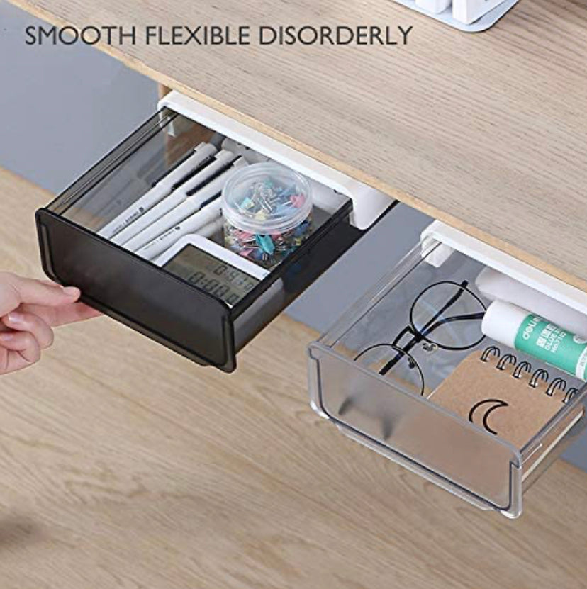 Under Desk Storage Drawer, Pencil and Office Supplies Organizer