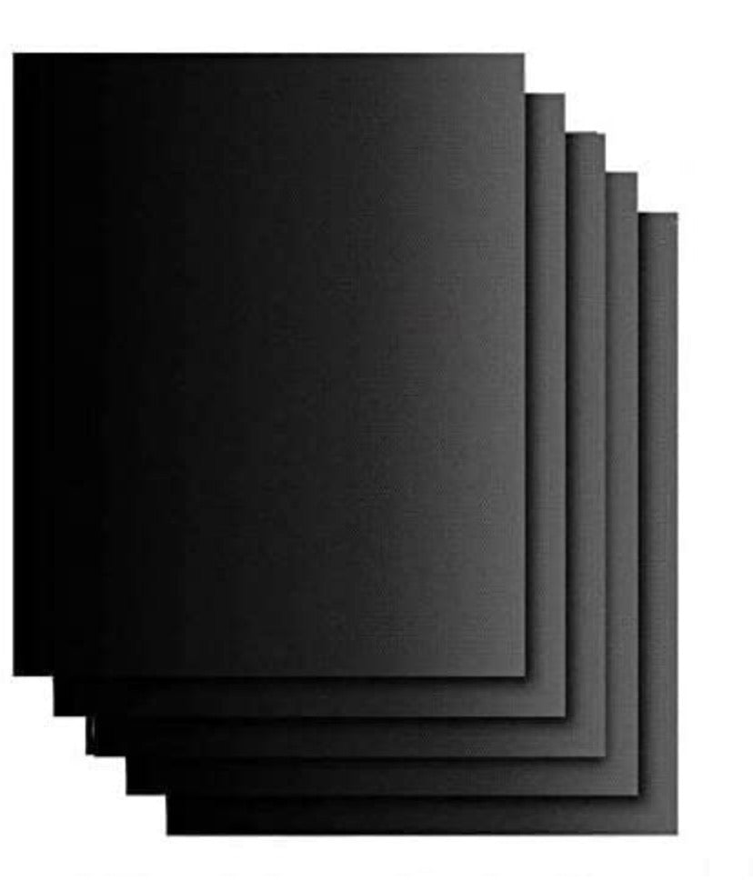 BBQ Grill Mats, 5Pcs Extsud 16 x 13 Inches Non Stick Oven Liner Teflon Cooking Mats - Perfect for Baking on Gas, Charcoal, Oven and Electric Grills - Reusable, Durable, Heat Resistant Barbecue Sheets For Grilling Meat, Veggies, Seafood