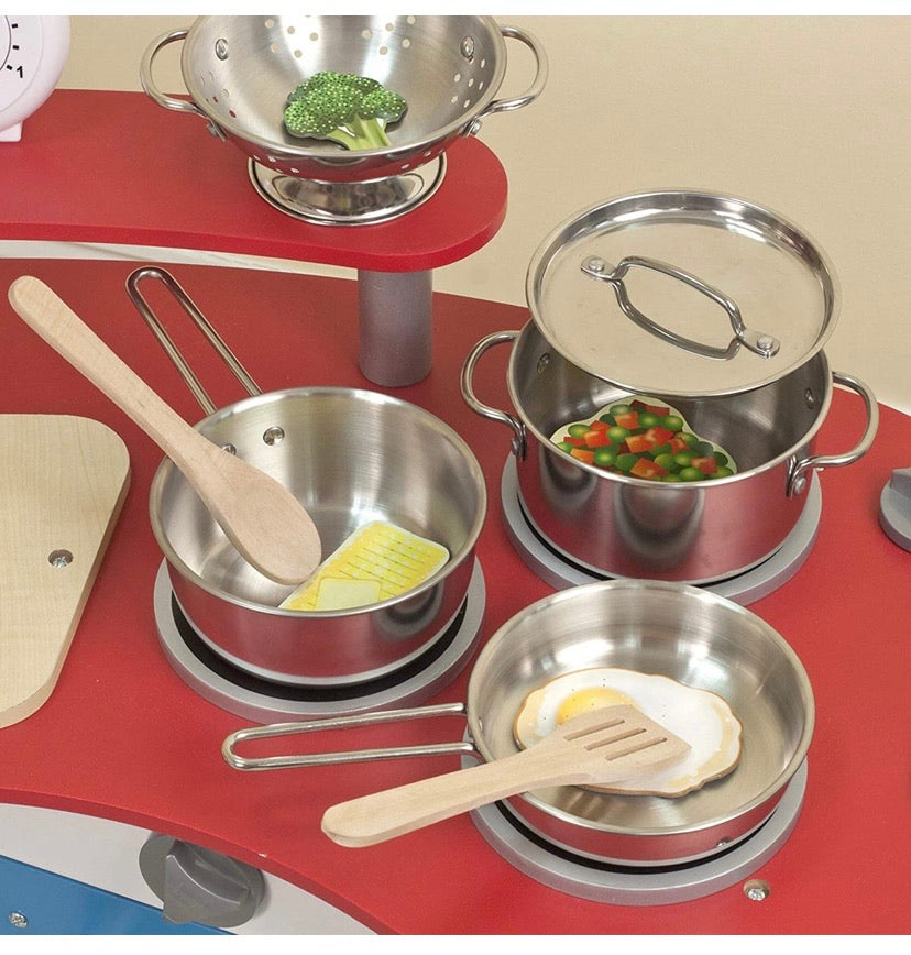 Pretend Stainless Steel Pots