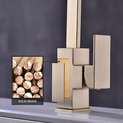 Brass Swivel Kitchen Sink Tap Faucet Laundry Basin mixer Matte Black/ Gold