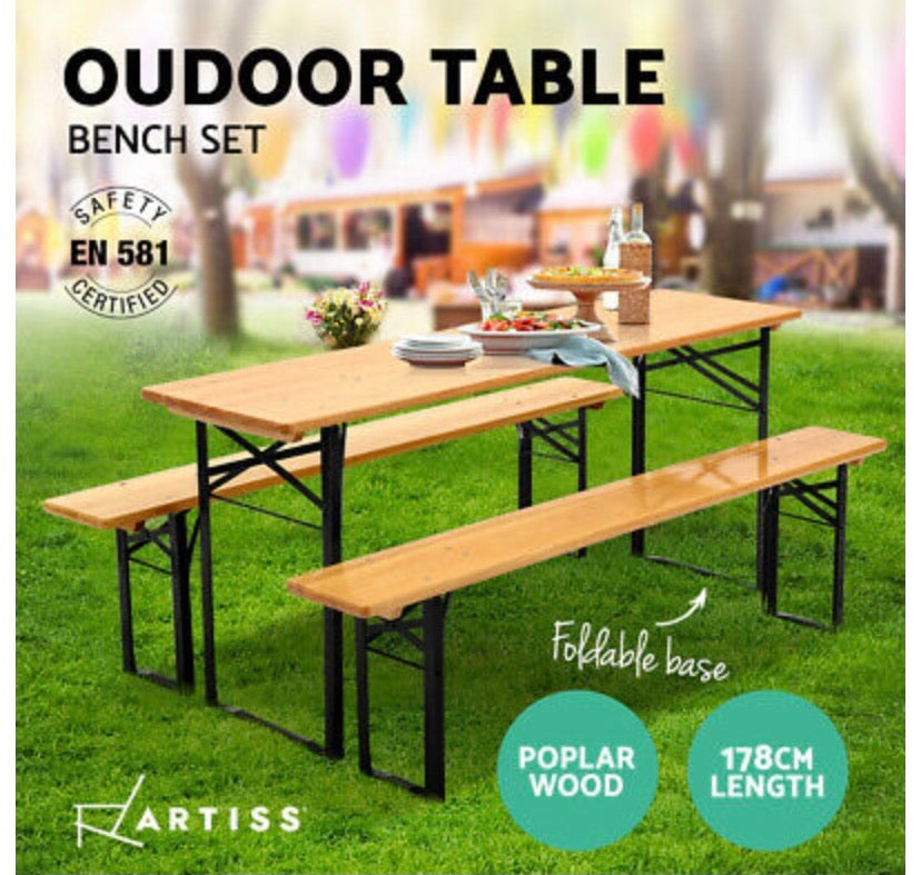 Artiss Outdoor Furniture Setting Table and Chairs