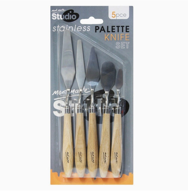 Palette Knife Set 5pce (Stainless Steel)