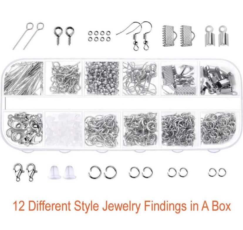 Jewellery Making Supplies Kit with Jewellery Tools, Jewellery Wires and Jewellery Findings for Jewellery Repair and Beading