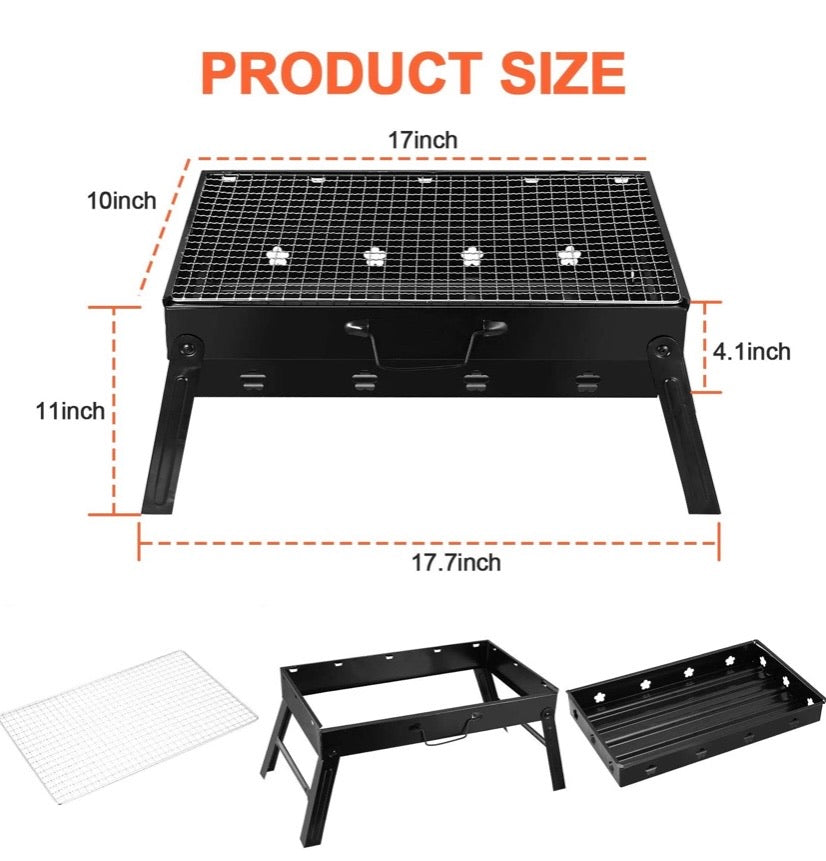 Folding Portable Barbecue Charcoal Grill