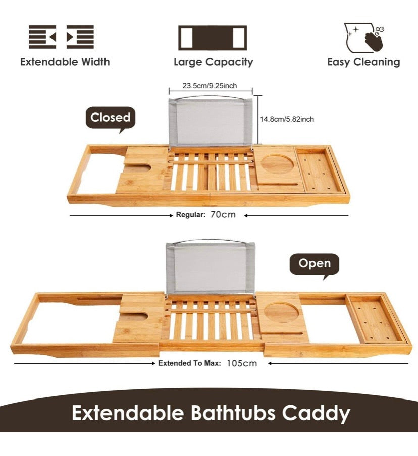 Premium Bamboo Bath Trays
