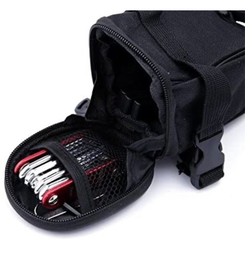 Bicycle Repair Set Bike Outdoor Seat Saddle Bag 14 in 1 Multi Function Tool Kit