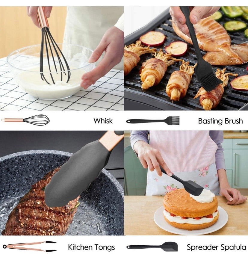 Silicone Cooking Utensil Set 14pcs