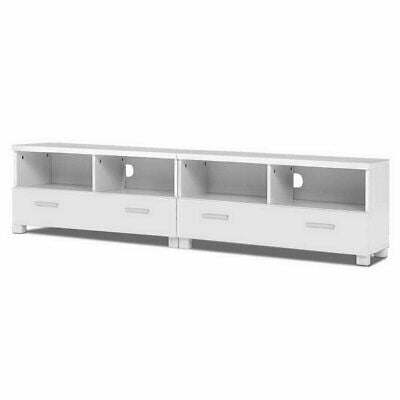 New TV Stand Entertainment Unit with Drawers - White