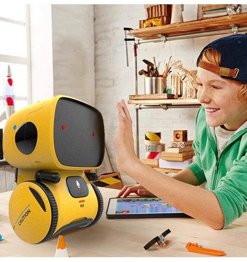 REMOKING Robot Toy for Kids,STEM Educational Robotics,Dance,Sing,Speak,Walk in Circle,Touch Sense,Voice Control, Your Children Fun Partners(Yellow)