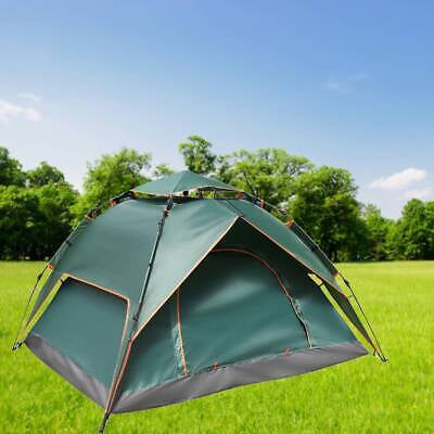 3-4 Person Instant Up Tent Family Waterproof Dome Hiking Beach Camping Tent AU