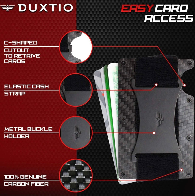 Slim Minimalist Carbon Fiber Wallet