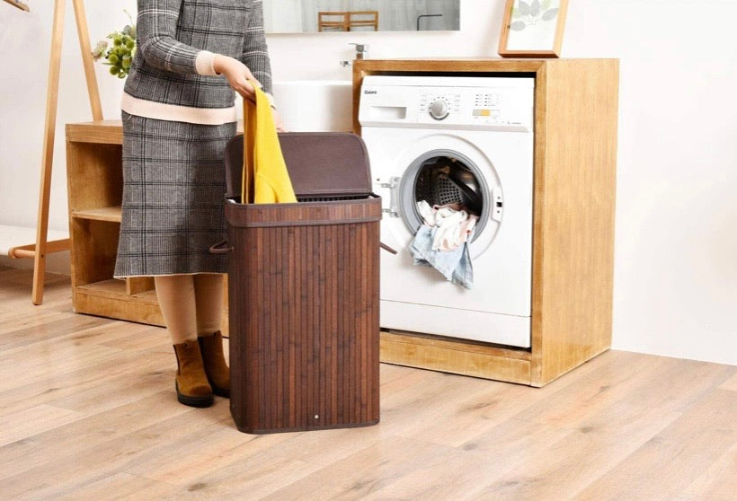 Bamboo Laundry Hamper Basket