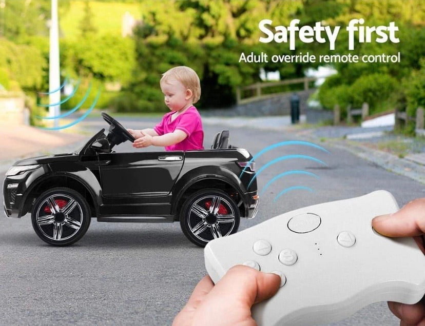 RIGO Kids Ride On Toy Car Remote Control 12V Battery-Black