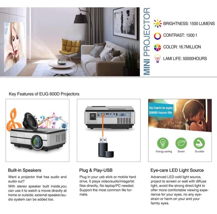 Mini Portable Wifi Home Theatre