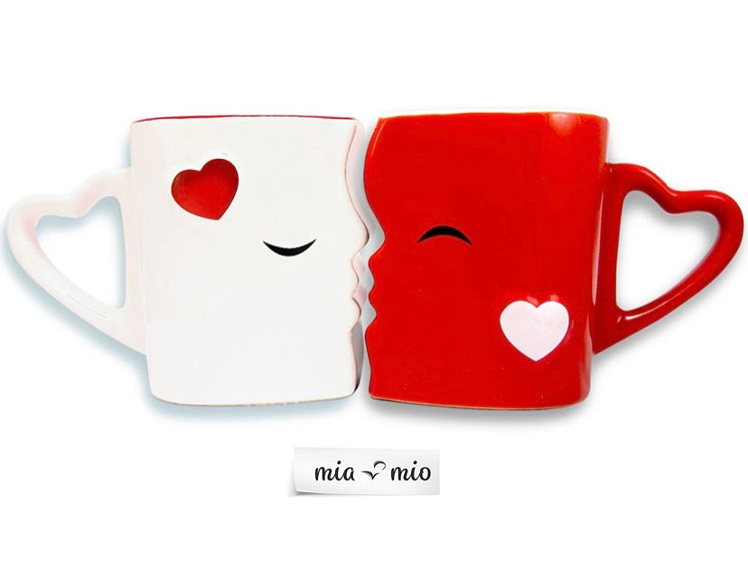 Kissing Coffee Mug Bridal Set