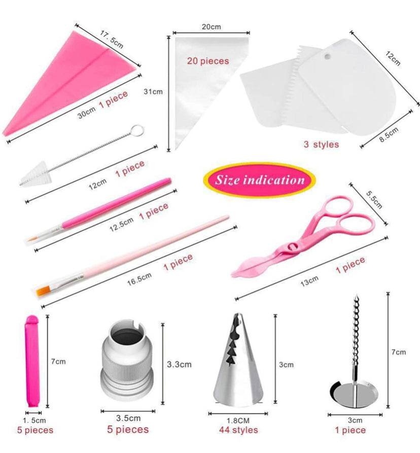 83 Pieces Cake Decorating Kits in a Box