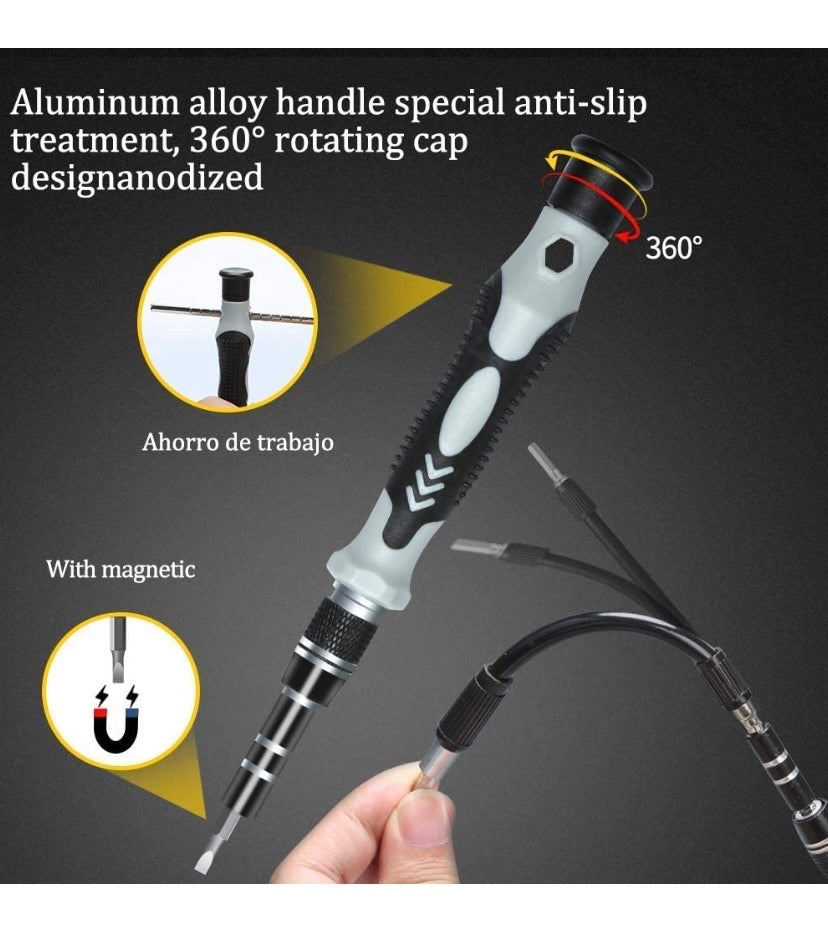 Mini Precision Screwdriver Set, 115 in 1 Set, Professional Repair Tool Kit with Magnetic Driver for Cellphone, Computer, Laptop, Watch, PS4 and Another Daily/Professional Use