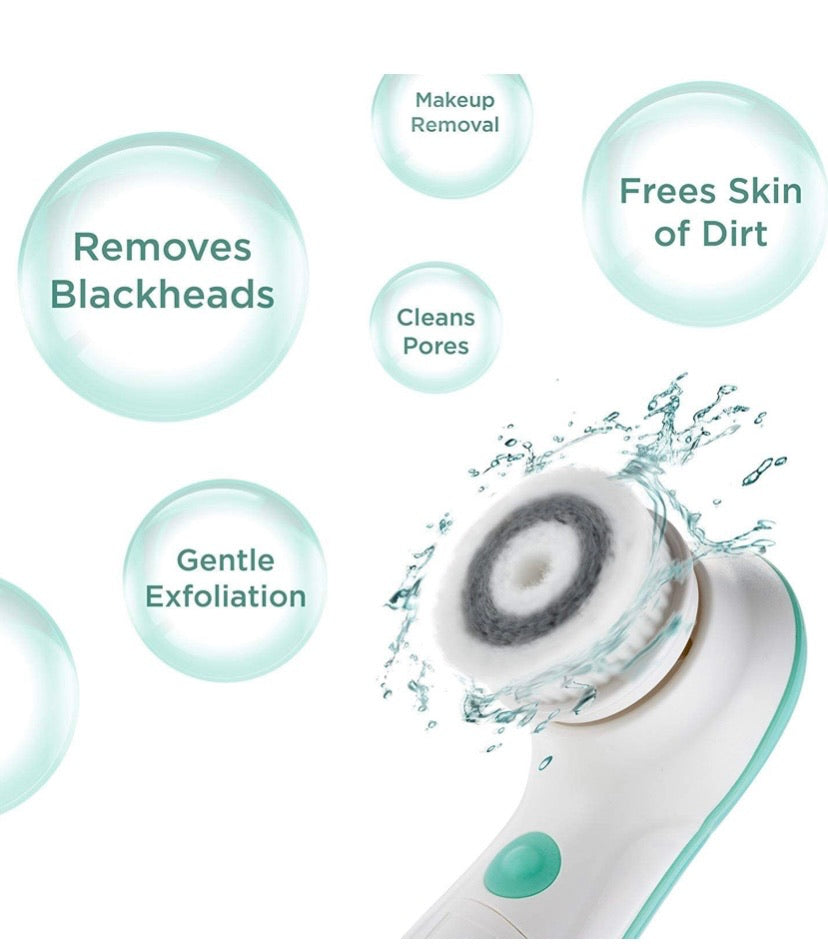 Waterproof Facial Cleansing Spin Brush Set
