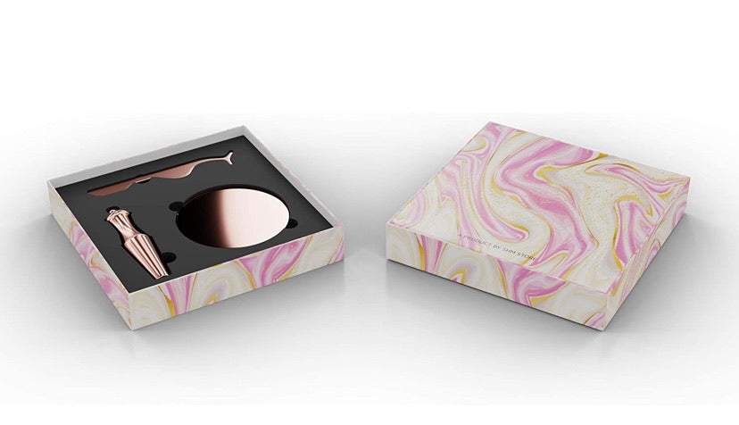 Dual Beauty Magnetic Eyelashes & Eyeliner Kit | Reusable Upgraded 3D Magnetic lashes Kit with Mirror & Tweezers Inside| No Glue & Mess Free | Fast & Easy Application - 2 Pairs