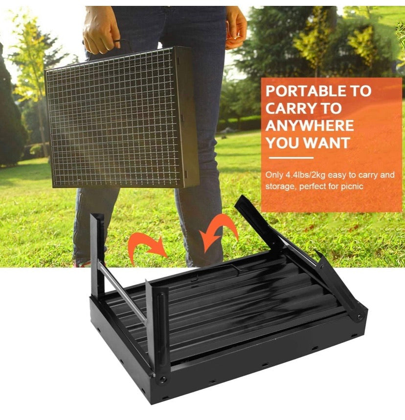 Folding Portable Barbecue Charcoal Grill
