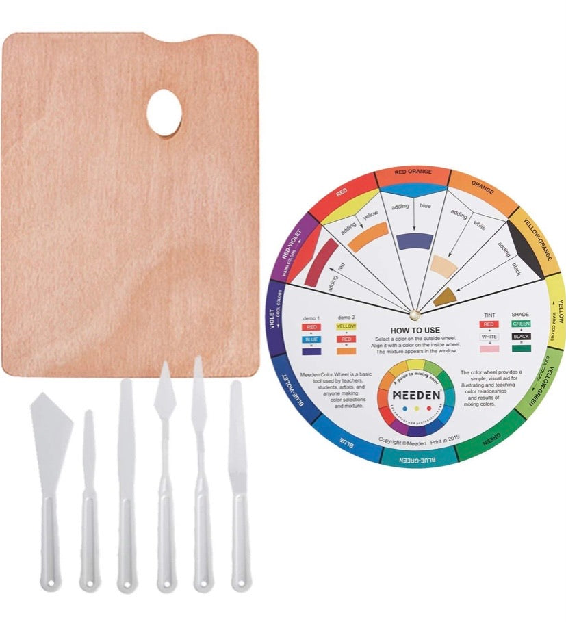 MEEDEN 70-Piece Premium Acrylic Painting Set - Solid Beech Wood Easel Box, 48×22ML Acrylic Paint Set, and All Additional Supplies, for Children's Day Beginning Artists, Students & Kids