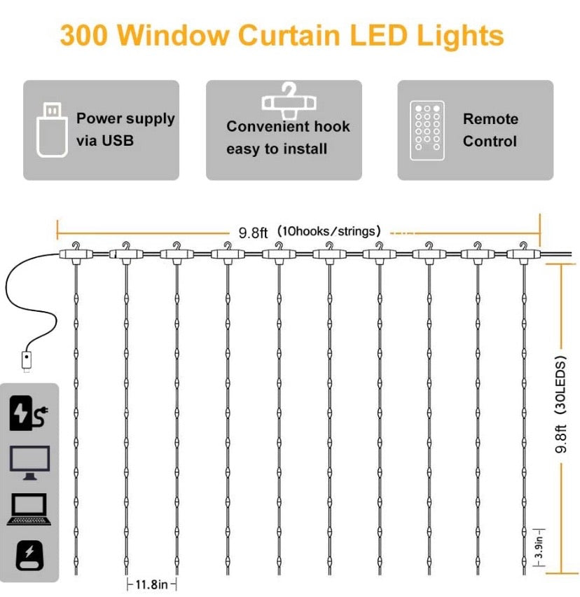 Curtain Lights Voice Activated