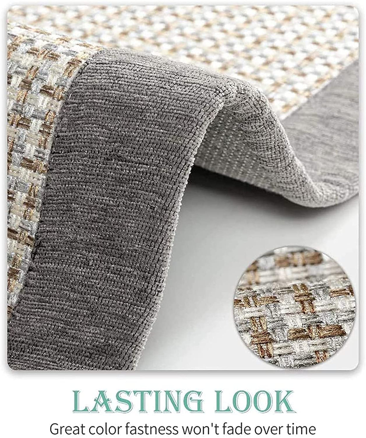 Kitchen Floor Mats, Anti Slip Kitchen Sink Absorbent Rugs and Mats, Non Skid Kitchen Floor Mat, Non Slip Standing Mat Washable (Grey)