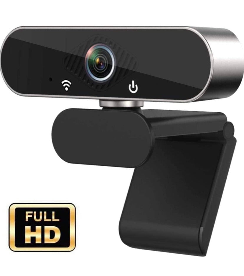 Webcam HD JFMShop 1080p Web Camera, USB PC Computer Webcam with Microphone, Laptop Desktop Full HD Camera Video Webcam 110 Degree Widescreen, Pro Streaming Webcam for Recording, Calling, Conferencing, Gaming (V2)