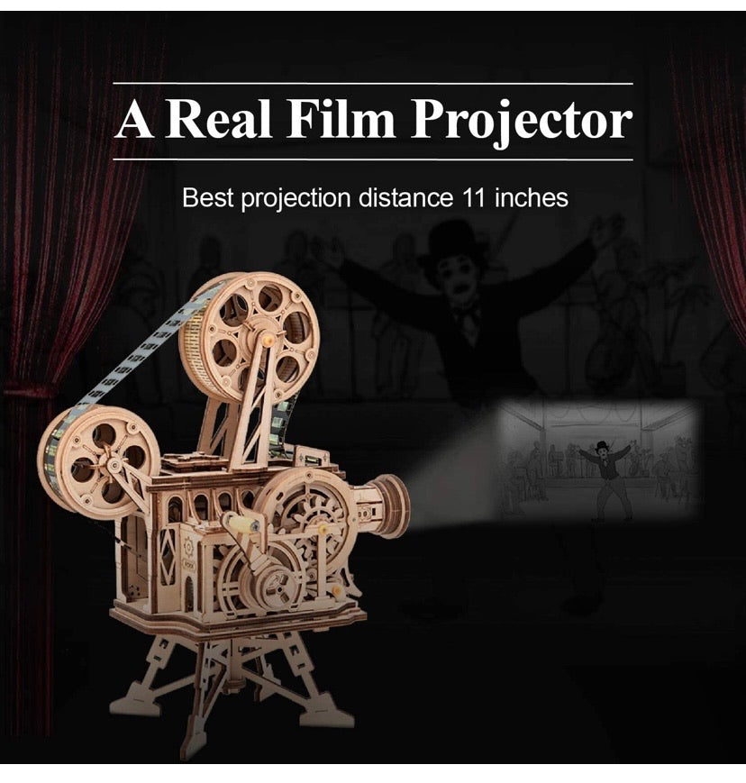 3D Wooden Puzzle Mechanical Model Projector