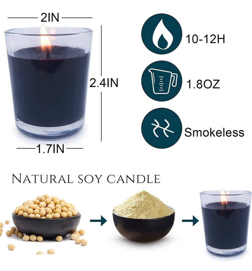 Black Votive Candles
