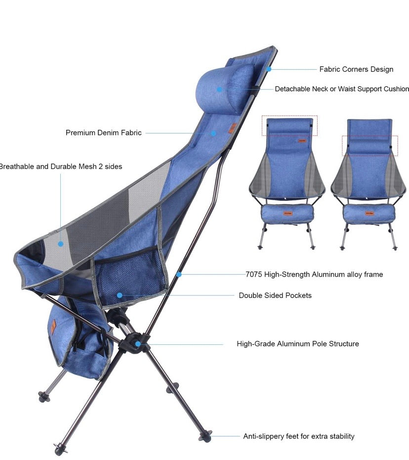 Portable Lightweight Folding Camp Chairs