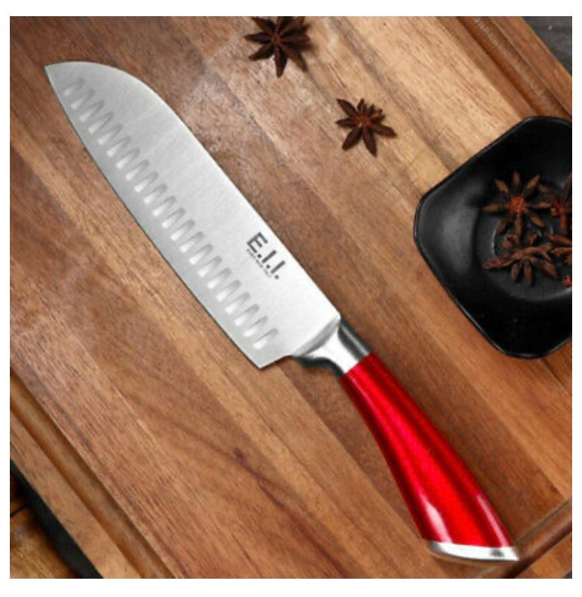 Kitchen Knife 8pc Block Set Microsharp Knives Stainless Steel Gift Scissor