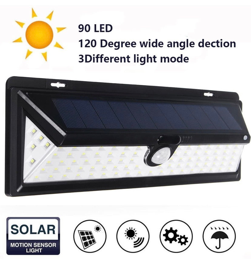 Motion Sensor Solar Powered Wall Light