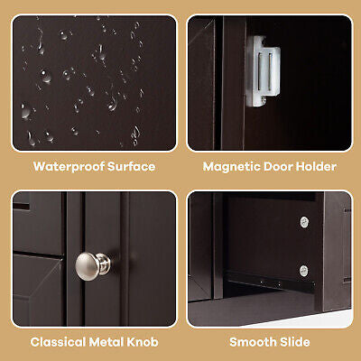 Buffet Sideboard Cabinet Kitchen Cupboard Storage Shelf Hall Console Table Wood