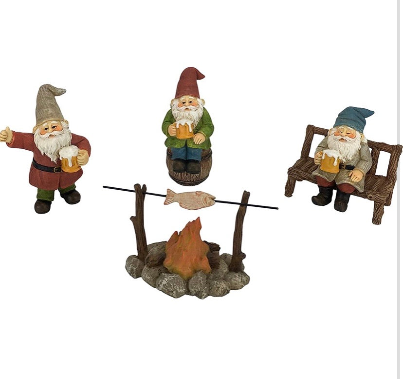 Happy Gnomes Beer Drinking Buddies- 5pcs