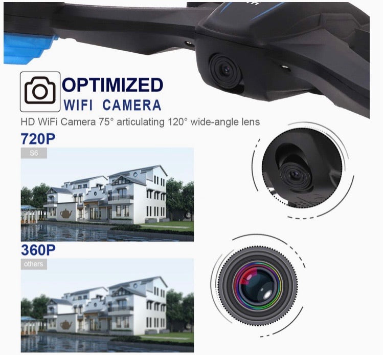 REMOKING RC Drone with 720P FPV Wi-Fi HD Camera Live Video Racing Quadcopter Headless Mode 2.4GHz 360°flip 4 Channels Altitude Hold Indoor and Outdoor Sport Game Gifts for Kids and Adults