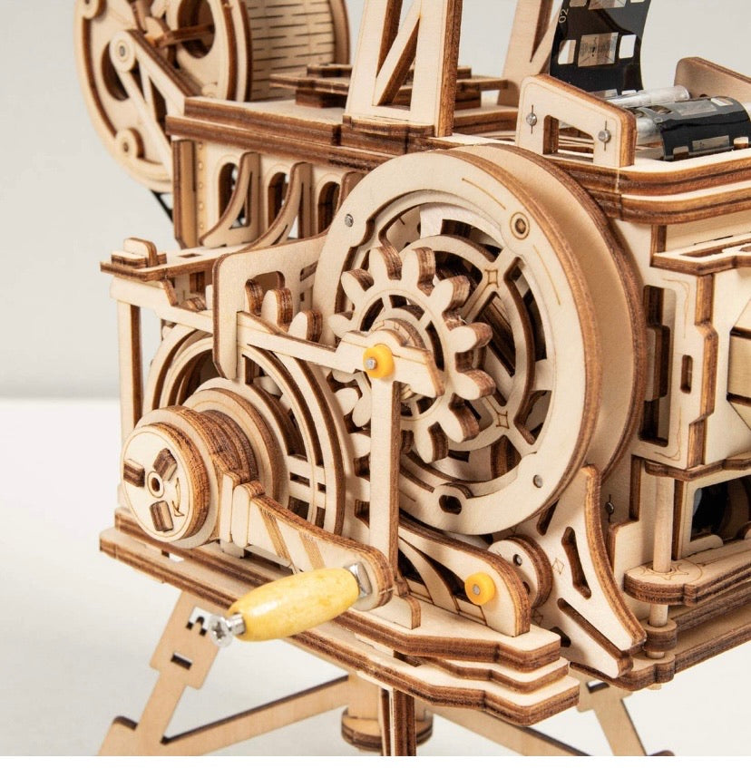 3D Wooden Puzzle Mechanical Model Projector