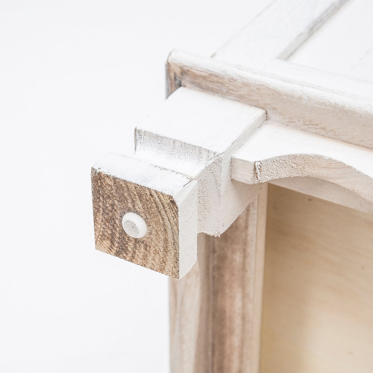 2x LaBella Bedside Table 2 Drawer Vintage Side Storage Cabinet Bedroom WHITE