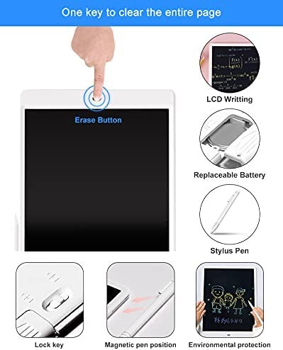 Magic LCD Writing Tablet, 13.5in Writing & Drawing Doodle Pad for Kids