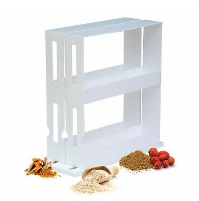 2 Tiers Rotating Spice Rack