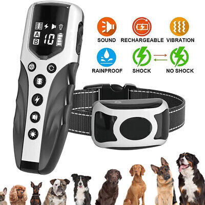 800M LCD Anti-Bark comfort Pet Dog Training E-Collar Obedience Remote Control