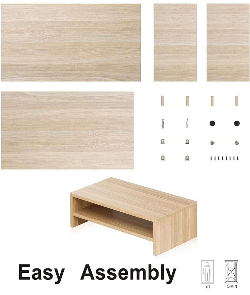 Wood Monitor Stand Riser