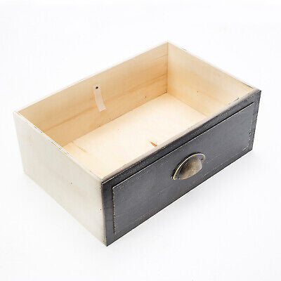 2x LaBella Bedside Table 3 Drawer Side Storage Cabinet Bedroom VINTAGE BLACK