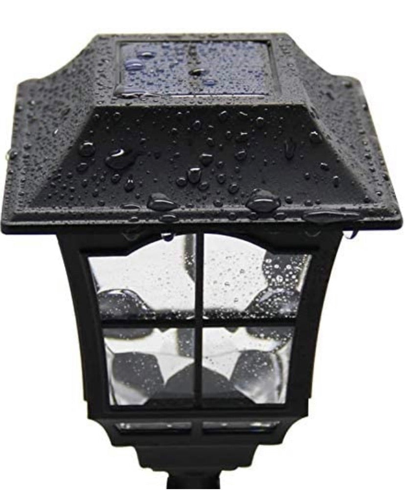 6 Lumens Solar Wall Lantern Outdoor Christmas Solar Lights Wall Sconce Solar Outdoor Led Light Fixture with Wall Mount Kit (2 Pack)