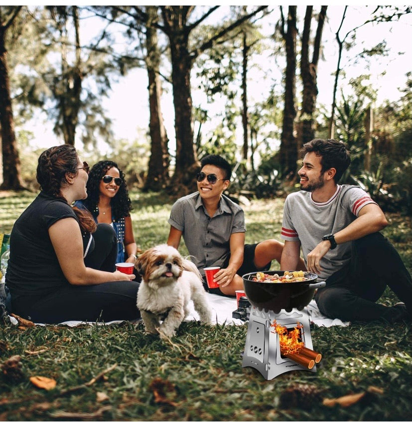 Camping Wood Stove Burner