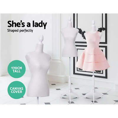 White Pinnable Dressmaking Mannequin – Adjustable 140–170cm