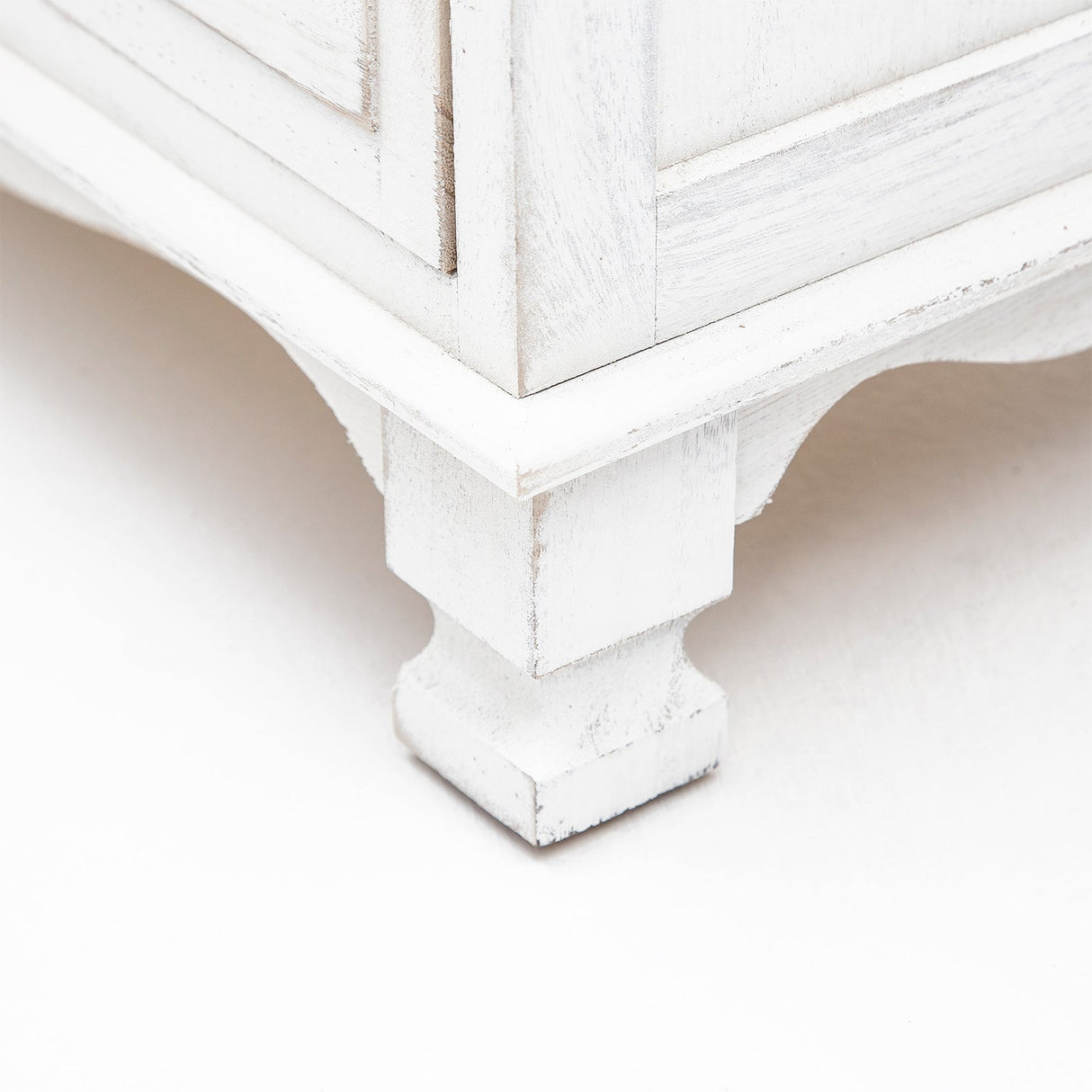 2x LaBella Bedside Table 2 Drawer Vintage Side Storage Cabinet Bedroom WHITE