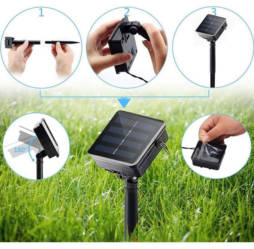 Solar String Lights, 2 Pack
