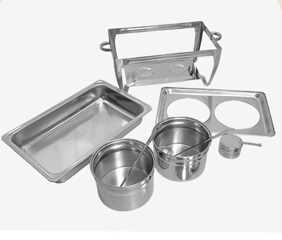 Chafing Dish Alcohol Stove Stainless Steel Buffet Stove Sauce Food Warmer Pot